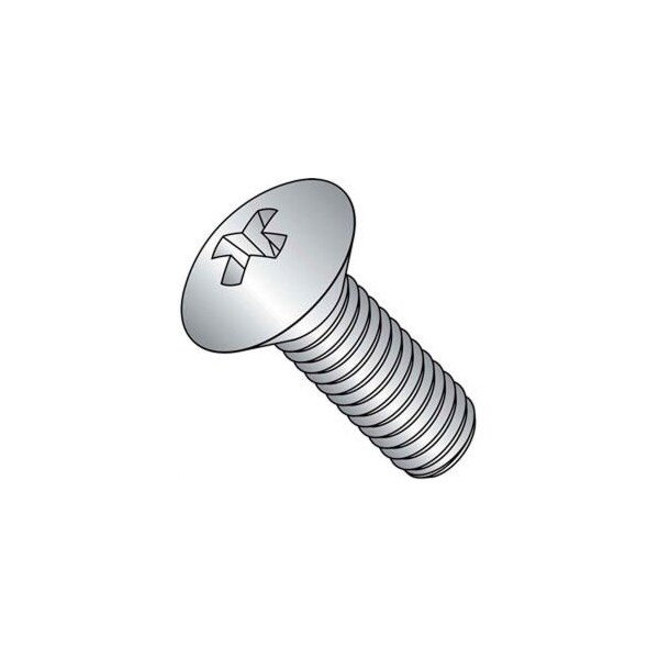 M4 x 0.7 x 40mm - Phillips Oval Head Machine Screw - 304 Stainless Steel - DIN 966 - Pkg of 100